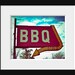 BBQ Sign - Vintage Sign - Restaurant Sign - Kitchen Decor - Fine Art Photograph- 8 x 10 - print - restaurant art wall decor - BBQ