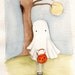 Boo - Original Watercolor Illustration