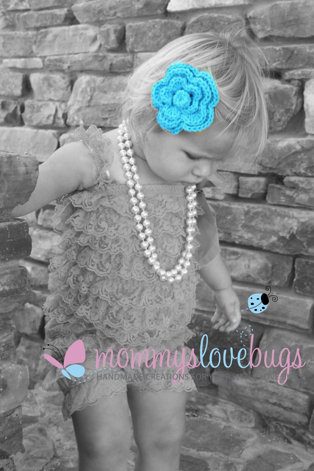 Crochet Flower Large Hair Clip - Choose any 5 colors