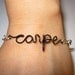 Carpe Diem Bracelet Black Copper Wire Silver Plated Infinity Delicate