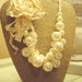Burlap Necklace Display