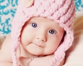 Ear Flap Hat - blossom pink