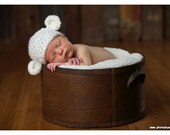 Crochet Baby Girl Hats Baby Girl Hat Crochet Baby Hats Knit Baby Hats Baby Girls Monkey Hats Baby Monkey Teddy Bear Hat Ear Hats - white