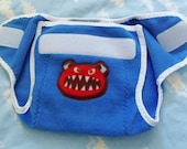 Monster Fleece Diaper Cover - SMALL