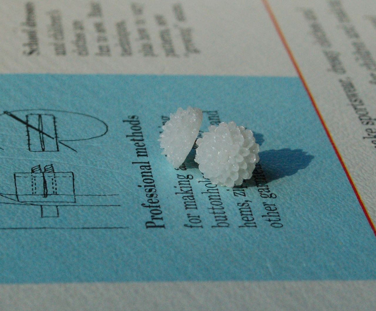 Baby Mum Cabochon Earrings- Cloud