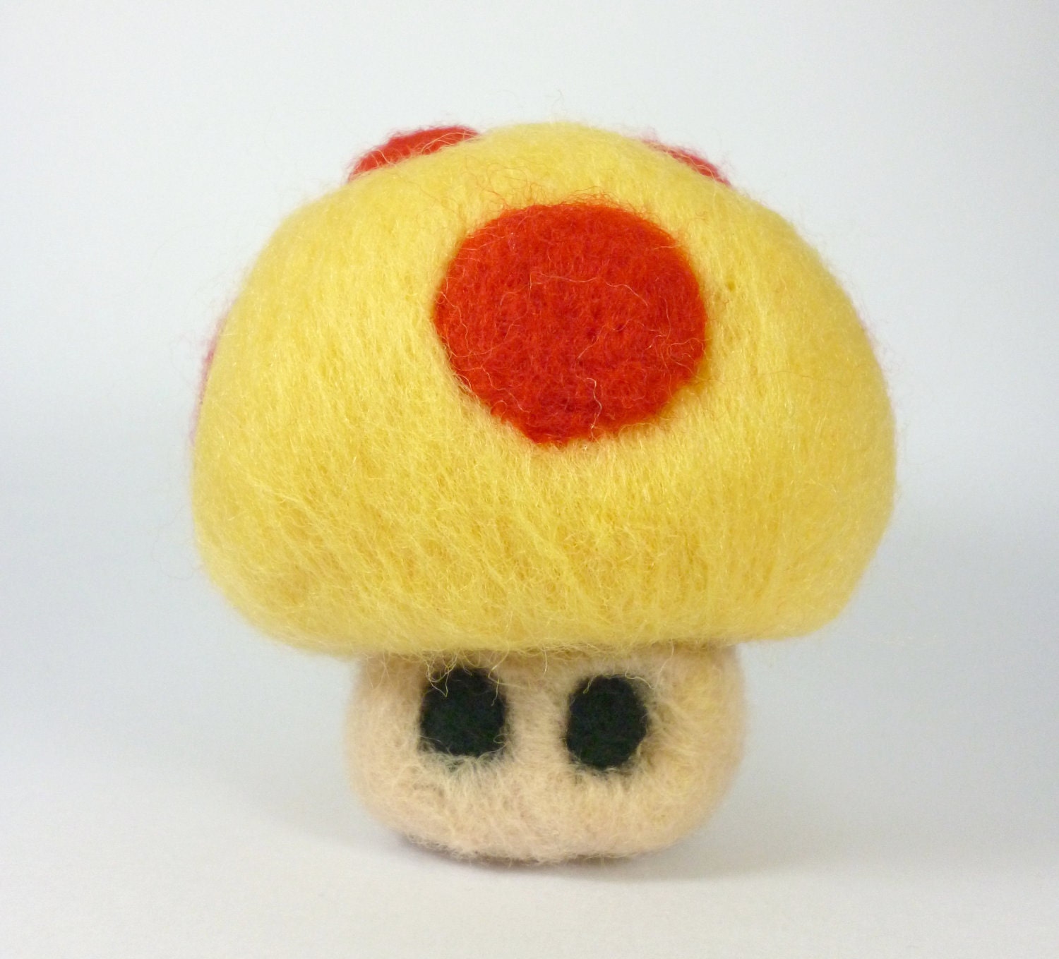 Super Mario Mushroom - Needle Felted Video Game inspired geekery