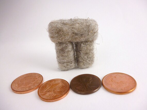 Stonehenge Fiber Art Wool Needle Felted Sculpture a unique home decor item