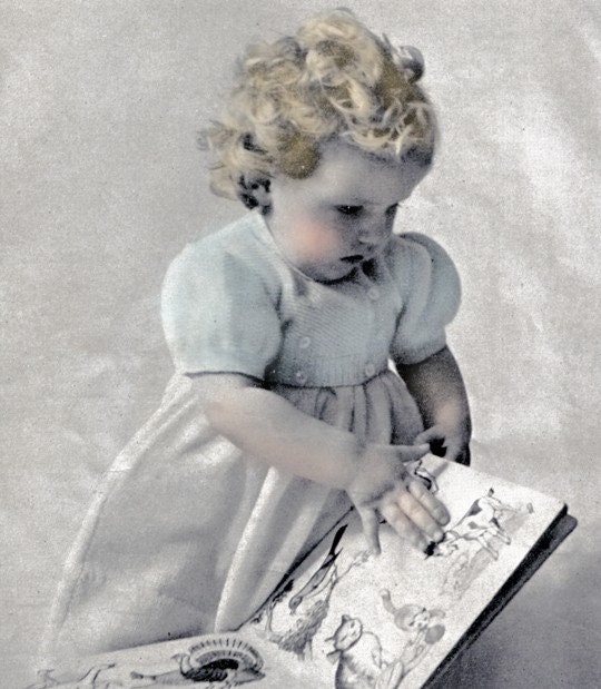 Vintage Vogue Baby Knitting Pattern - Moss Stitch Bolero Jacket - PDF EMail - PrettyPatternsPlease