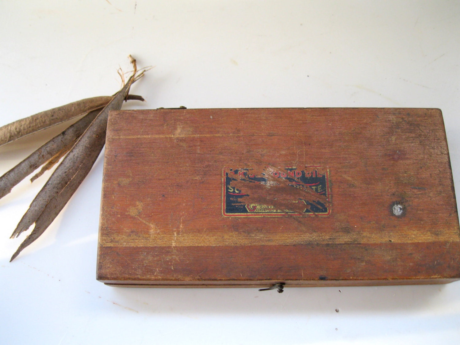 Vintage Box-Wooden-Father's Day-Tool-Earth Toned-Man Gift-Tap and Die-Rustic-Farm-Garage from Tessiemay