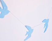 Felt Birds Garland (Blue)