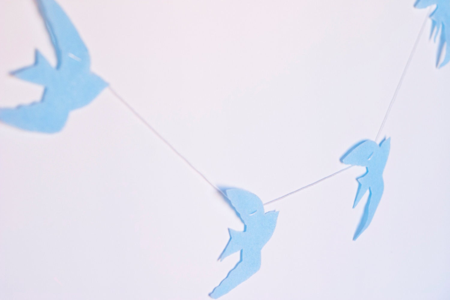 Felt Birds Garland (Blue)