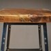 Reclaimed Wood and Steel Industrial Shop Stool. Made in Chicago. Qty (3) 25" counter height stools with backs. QUICK SHIPPING