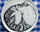 Serving Plate - Cat Sleeping