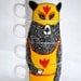 Hand painted set of 4 Coffee cups - The Handsome One