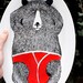 Oval Serving Plate - Mr Bear Relaxing