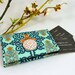 Bijoux Aqua Damask Business Card Holder/ Small Wallet