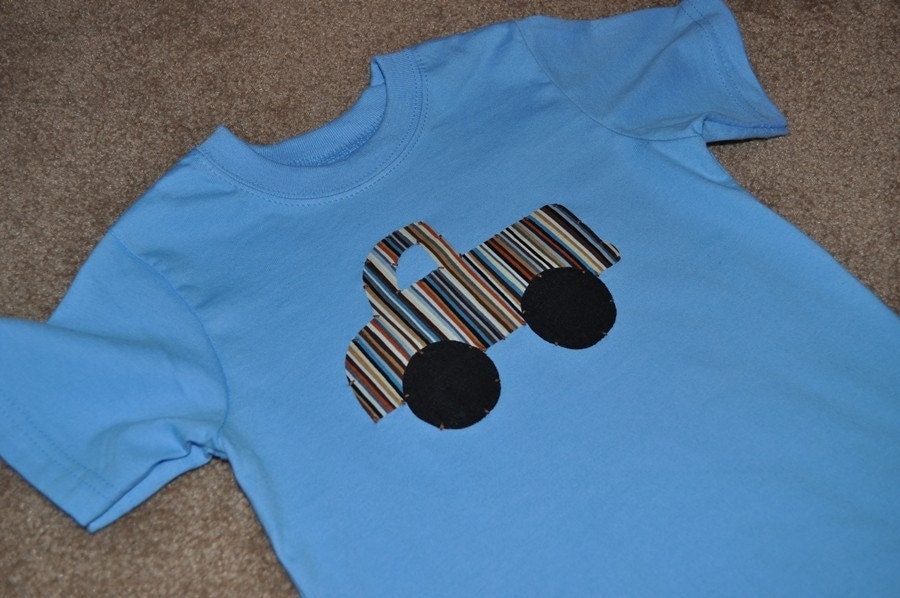 Truck Applique Shirt for your Baby, Toddler or Child. (YOU pick size and color combo)