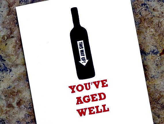 Wine Funny Birthday Card
