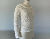 Cotton Lace Crochet sweater