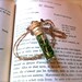 Arrow & Moss Necklace - Hunger Games Inspired Pendant with Glass Vial and Cork