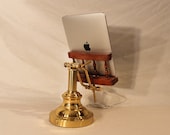 iPad - iPhone - iPod -  OOAK Deluxe Dock - Sync and Charging Station- Oak - Wing Arm Style- Adjustable - 30 pin or Lighting