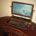 Custom Built Vintage Looking - 20inch Widescreen LCD Monitor-Wireless Keyboard-Mouse Combo ...Victorian Steampunk Style