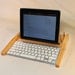 iPad Workstation - Keyboard - Tablet  Dock  - Maple -  iPad, IPhone, Tablet Bluetooth Keyboard Computer Desktop Workstation