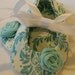 Baby Girl Shoes - Robin Eggs Blue Mary Janes with bonus headband