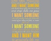What Lemon Wants - Yellow - 11x17" Poster Print