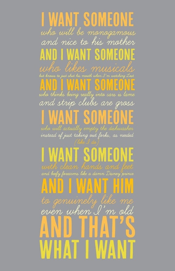 What Lemon Wants - Yellow - 11x17" Poster Print
