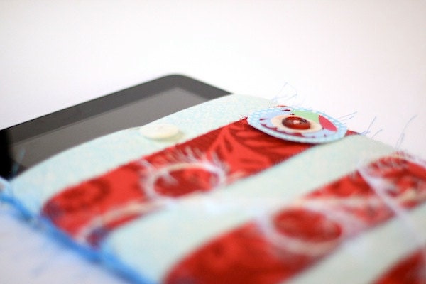 iPad Cover- Teal and Red