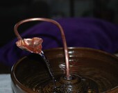 For ThirstyCat Fountains 9 inches or Wider - Handmade, Copper Waterleaf add-on