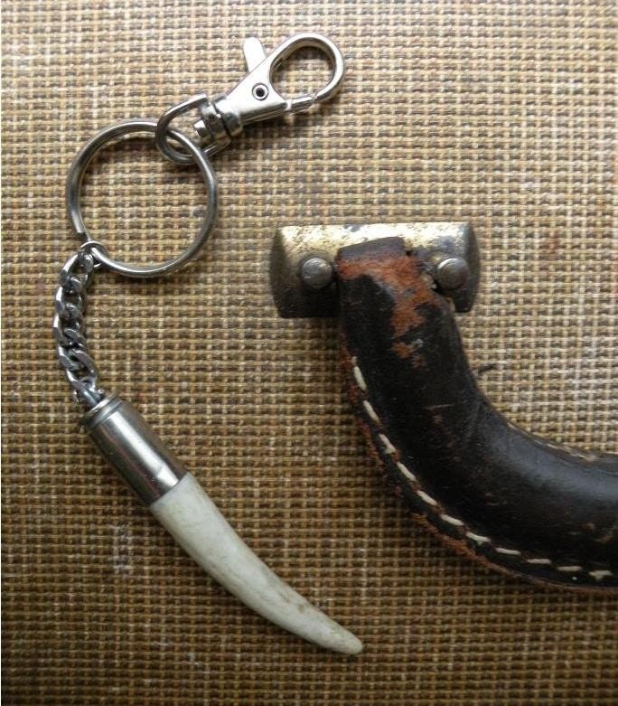 Antler tip bullet shell keychain key chain rustic recycled punk vintage upcycled organic nature found objects fathers day deer