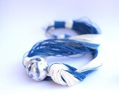 Turquoise Charm Linen Necklace
