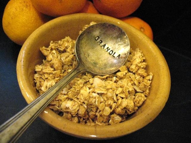 Vintage Silverware Silver Plate Granola Spoon for your Handmade Baked Goods