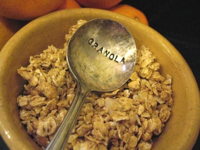 Vintage Silverware Silver Plate Granola Spoon for your Handmade Baked Goods