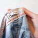 1990s light wash high waisted jean shorts - M