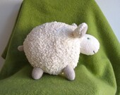 Sheep, lamb, organic, soft, cuddly, white, plushie, baby, toddler, shower gift - pingvini