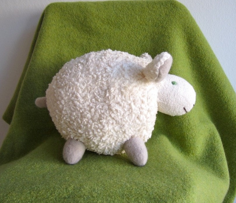 Sheep, lamb, organic, soft, cuddly, white, plushie, baby, toddler, shower gift