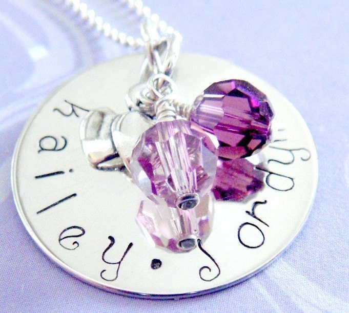 Mommy Necklace - Hand Stamped Jewelry  -  Sterling Silver
