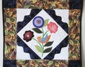 Bird in the Flowers Wall Hanging