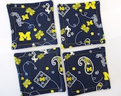University of Michigan Quilted Coasters (Set of 4)