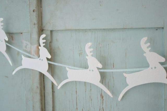 reindeer garland bunting