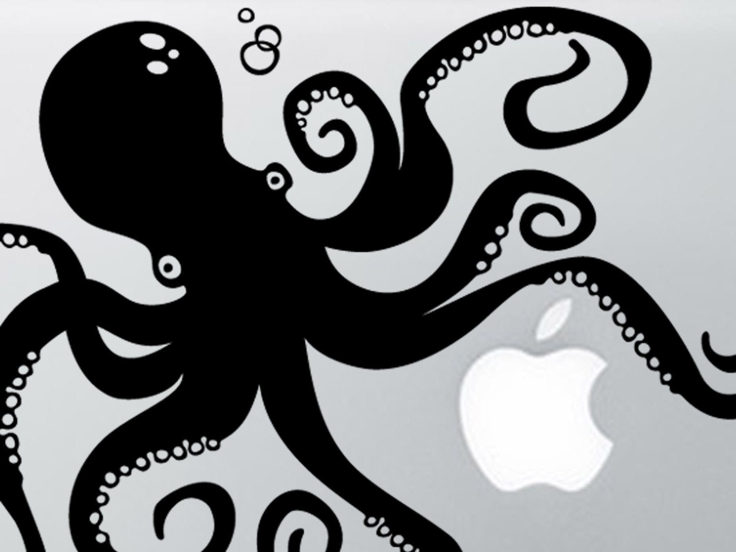 Octopus by KathWren - Vinyl Macbook Laptop Decal - FREE Ship