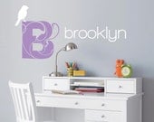 Custom Monogram - Your Choice of Color and Design - Vinyl Wall Decal