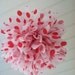 Set of 5 - Red and White Polka Dot LARGE and MEDIUM Tissue Pom Poms Valentine's Day Decorations