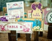 Vintage Table Numbers