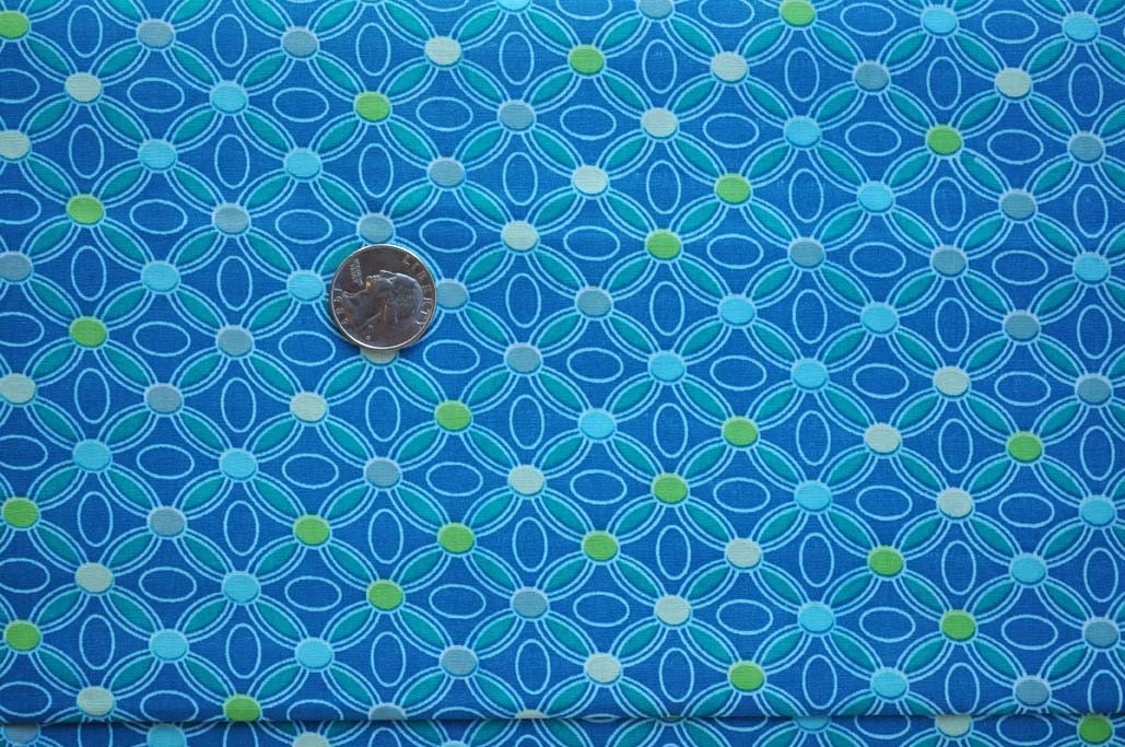 SIX DOLLAR SALE - Revive blue restful medallions - 1 yard