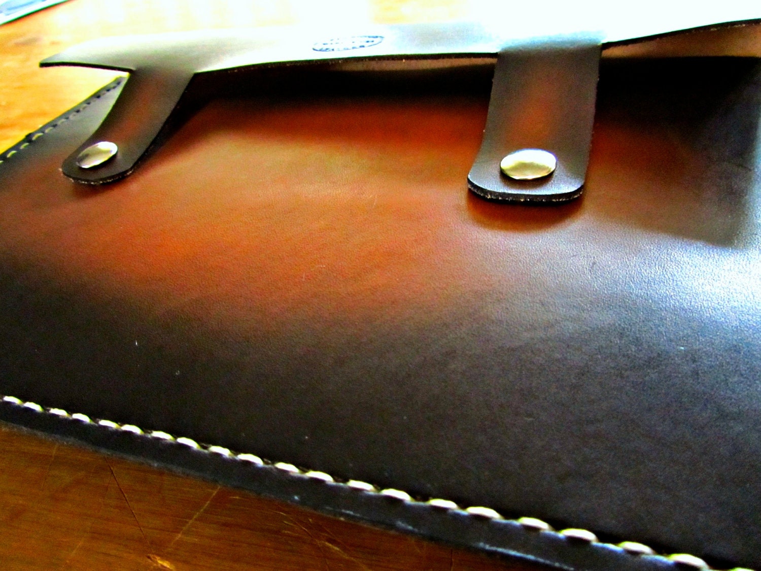 Leather Bike Frame Bag Sunburst