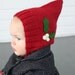Red Holly Bobble Bonnet